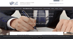 Desktop Screenshot of lant-abogados.com