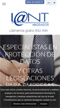 Mobile Screenshot of lant-abogados.com